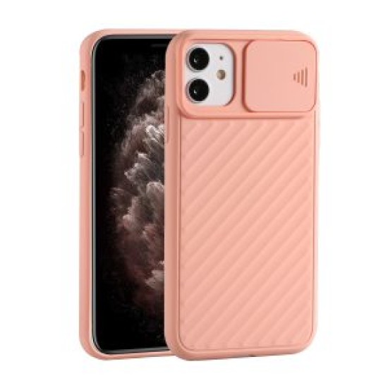 SILICONE COVER WITH CAMERA SHIELD FOR APPLE IPHONE 12 MINI PINK